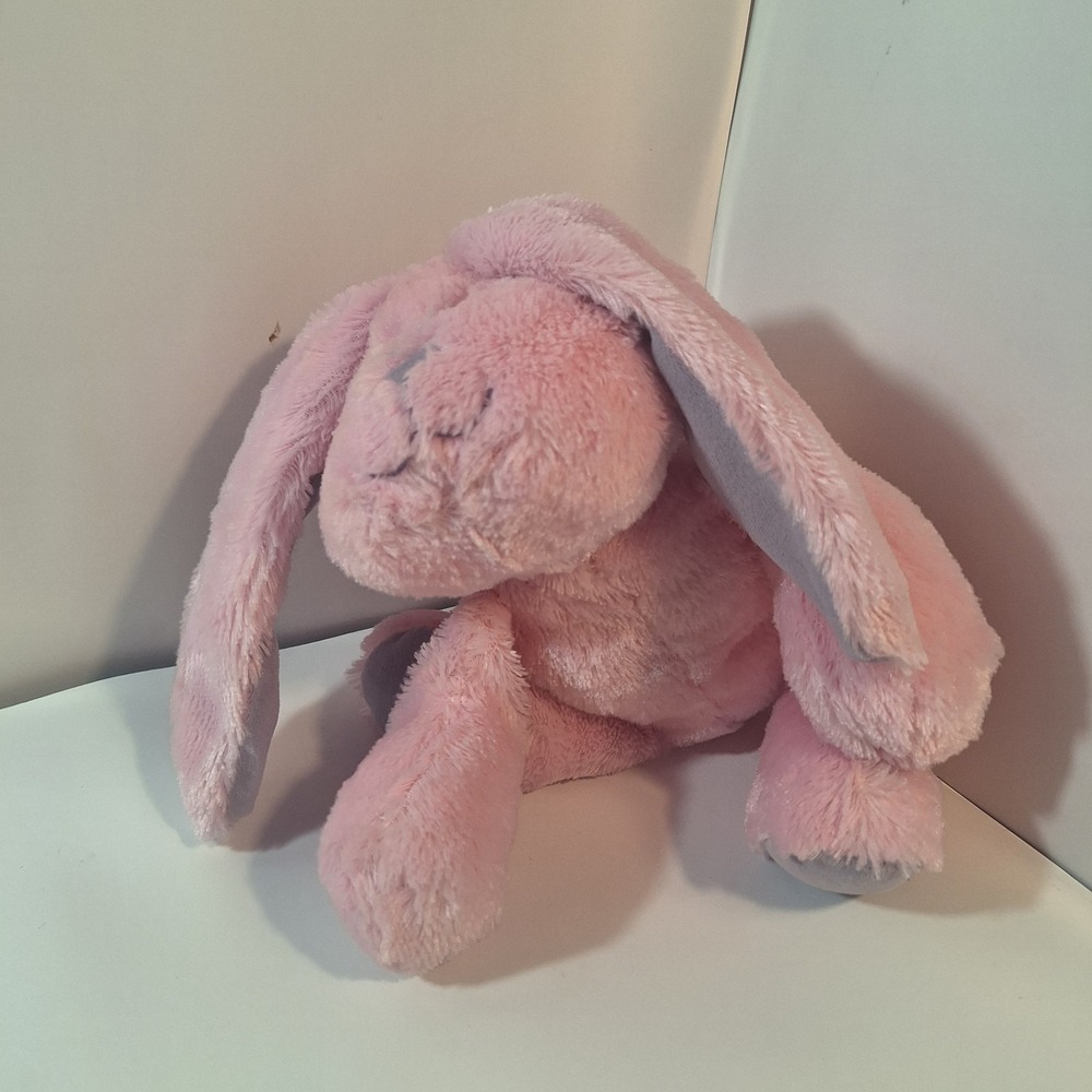 Commonwealth Plush Bunny Rabbit  Pink Purple 9" Stuffed Animal 2005